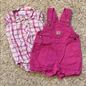Carhartt Short Overall Set